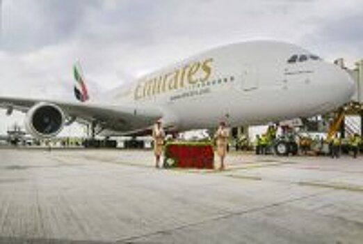 A380 Emirates будет обслуживать маршрут Дубай-Бангалор