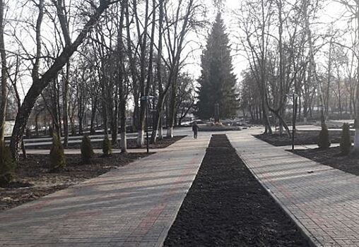 В Курске закончился первый этап реконструкции парка имени Дзержинского