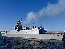 Опубликованы кадры пуска ракеты "Калибр" на учениях "Океан-2024"