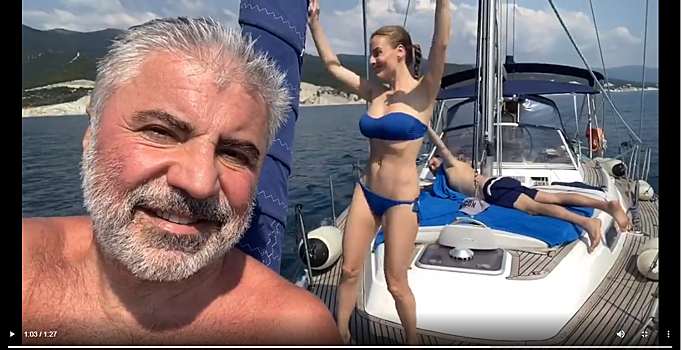 Сосо Павлиашвили выложил в Сеть видео с отдыха на частной яхте в Новороссийске
