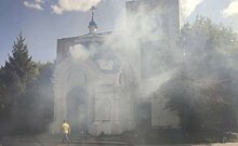 В Казани загорелась часовня Казанской иконы Божией Матери и Серафима Саровского