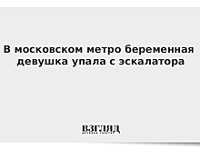 В московском метро беременная девушка упала с эскалатора