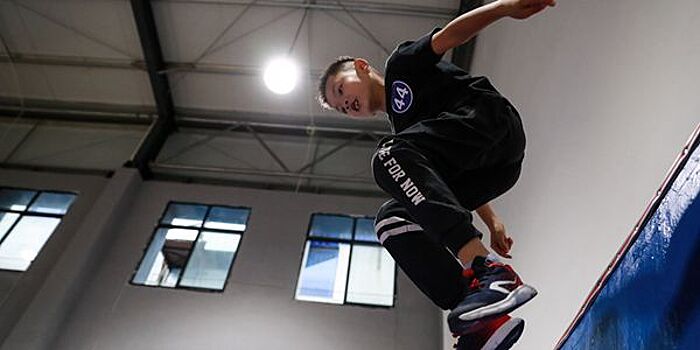 Состязания юных паркуристов в Гуйчжоу