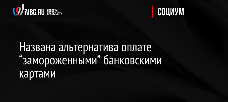 Названа альтернатива оплате “замороженными” банковскими картами