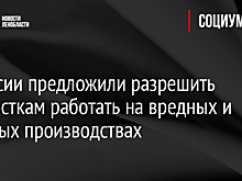 В России предложили разрешить подросткам работать на вредных и опасных производствах