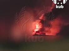 Полыхающий после удара ВСУ нефтезавод в курортном регионе России сняли на видео