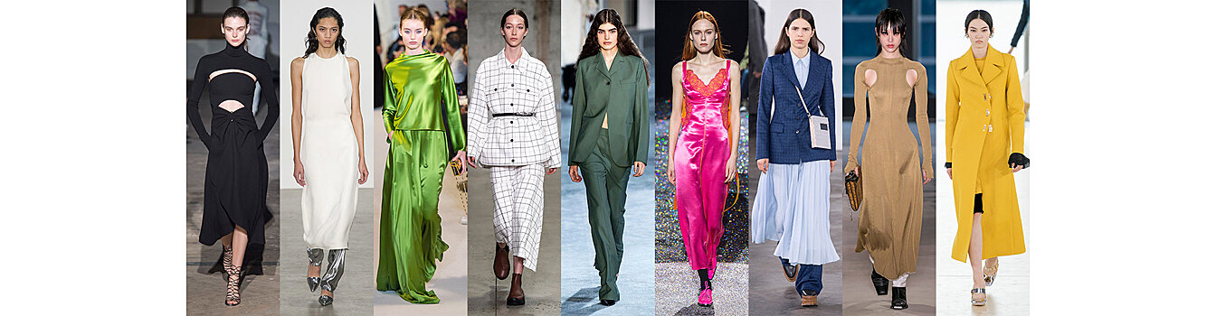 Фуксия, пальто в пол, 90-е: главные тренды с Недели моды в Нью-Йорке