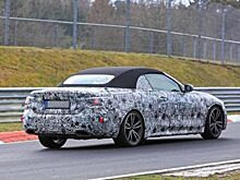 На испытаниях показался прототип нового кабриолета BMW 4 серии (G22)