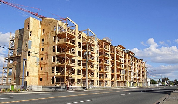 В России к 2030 году 7% многоквартирных домов будут деревянными