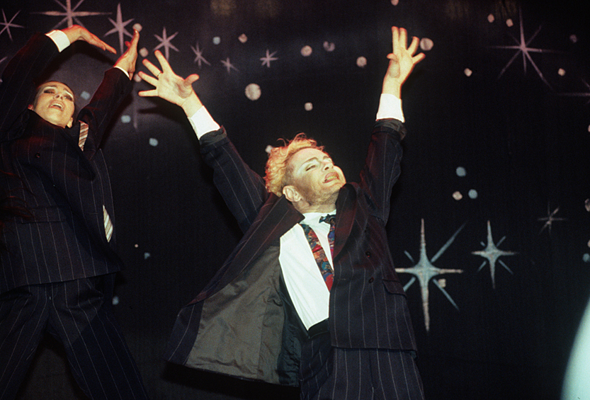 Борис Моисеев во время выступления, 1992 год