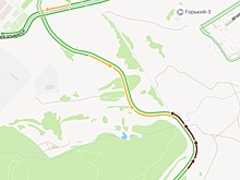 Огромная пробка образовалась у ЖК «Анкудиновский парк» из-за ДТП