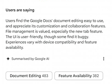 В Google Play появились ИИ-обзоры приложений и сводки по отзывам