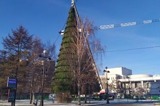 Жителям Красноярска создают новогоднее настроение
