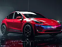 Для электрокаров Tesla придумали передний дисплей
