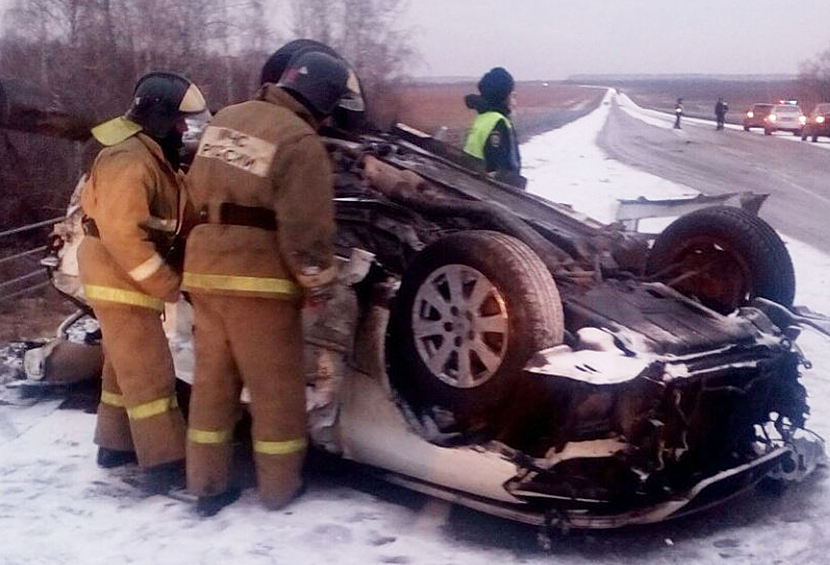 Все пассажиры и водитель Toyota погибли на месте.
