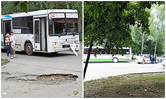 Ученицу автошколы госпитализировали после столкновения с автобусом в Новосибирске
