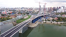 Финишная покраска четвертого моста через Обь началась в Новосибирске