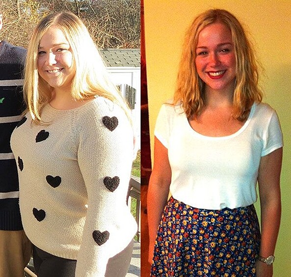 Предлагаем вам сравнить фотографии девушек до и после сокрушительного похудения.