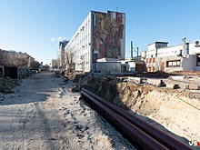 Выкопанные летом «на полтора месяца» траншеи в центре Волгограда зароют к Новому году
