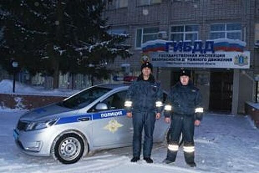 Ульяновские гаишники поработали в качестве пожарных