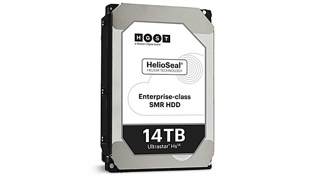 Western Digital представила первый в мире жёсткий диск объёмом 14 ТБ