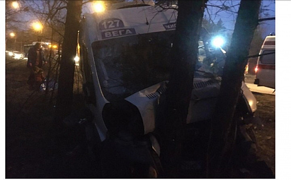 В Тольятти автобус с пассажирами врезался в дерево