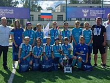 Юные футболистки из Камышина взяли серебро в финале турнира «Кожаный мяч»