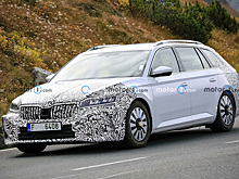 Новый Skoda Superb сфотографировали во время дорожных тестов