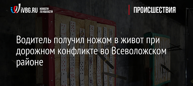 Водитель получил ножом в живот при дорожном конфликте во Всеволожском районе