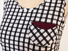 Как сшить накладной кармашек в форме круга