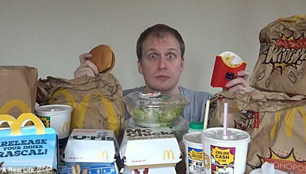 Есть бургеры и не толстеть: блогер неделю питался в «Макдоналдсе» и похудел