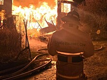 Жилой барак на 180 м² сгорел в Сочи