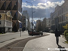 В центре Екатеринбурга загорелась строящаяся ледовая арена
