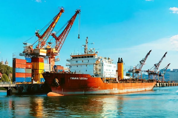 В порту Петербурга произошла утечка до 100 килограммов нефтепродуктов