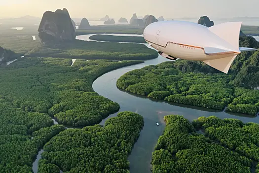 Примерно так выглядит "внебрачный сын" яхты и дирижабля