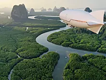 Примерно так выглядит "внебрачный сын" яхты и дирижабля