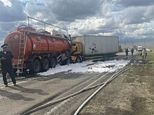После массового ДТП под Волгоградом виновник заплатит штраф за разлив нефтепродуктов