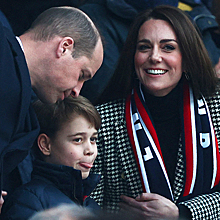 Новый семейный выход: принц Уильям и Кейт Миддлтон посетили матч по регби вместе со своим сыном Джорджем