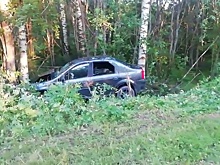 Водитель и пассажир получили травмы в улетевшей в кювет иномарке в Ветлужском районе