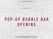 На Усачевском рынке открывается Pop-up Bubble Bar by Lanson