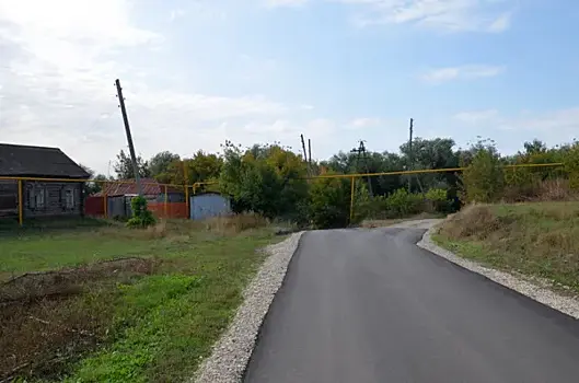 В Богатовском районе заасфальтировали дорогу