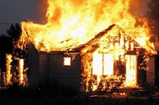 В Ульяновске сгорел частный дом, погибла женщина
