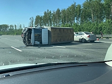 Два человека пострадали в ДТП с «Газелью» на КАД в Петербурге