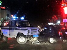 Пьяный водитель протаранил машину полиции, уходя от погони в Подмосковье