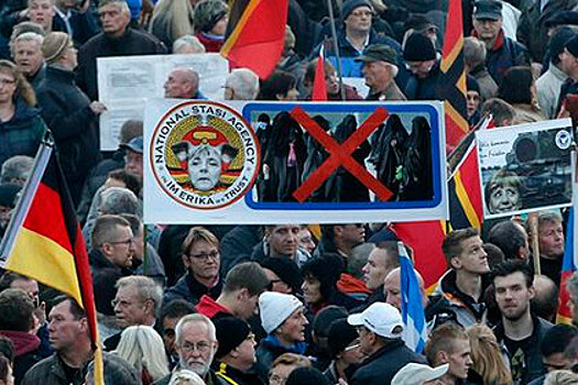 На антиисламском митинге в Дрездене избили журналиста RT