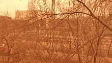 Города Амурской области окрасились в оранжевый из-за песчаной бури