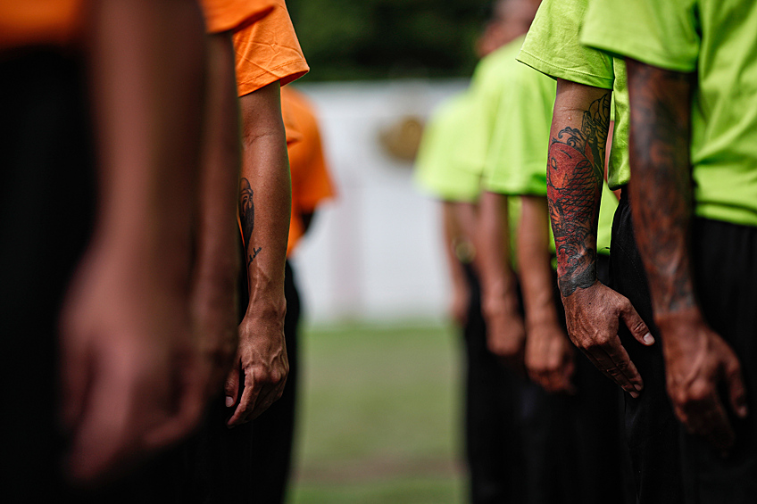 Спортивный праздник в тайской тюрьме