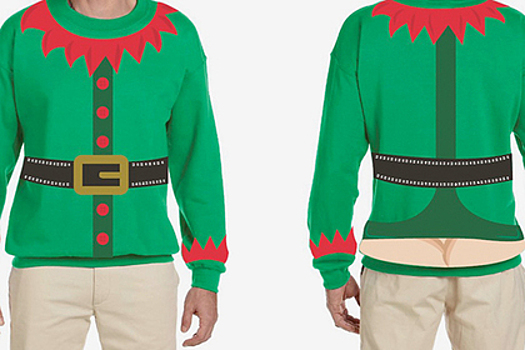 На рождественском свитере изобразили голый зад