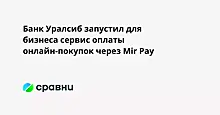 Банк Уралсиб запустил для бизнеса сервис оплаты онлайн-покупок через Mir Pay