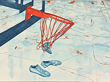 Иллюзия спорта. Омские художники создали баскетбольное кольцо, в которое нельзя забросить мяч